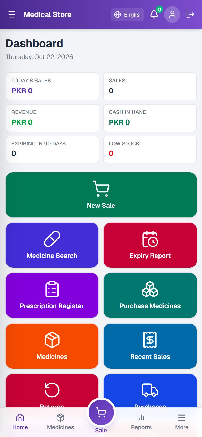 Medical Store POS mobile screenshot